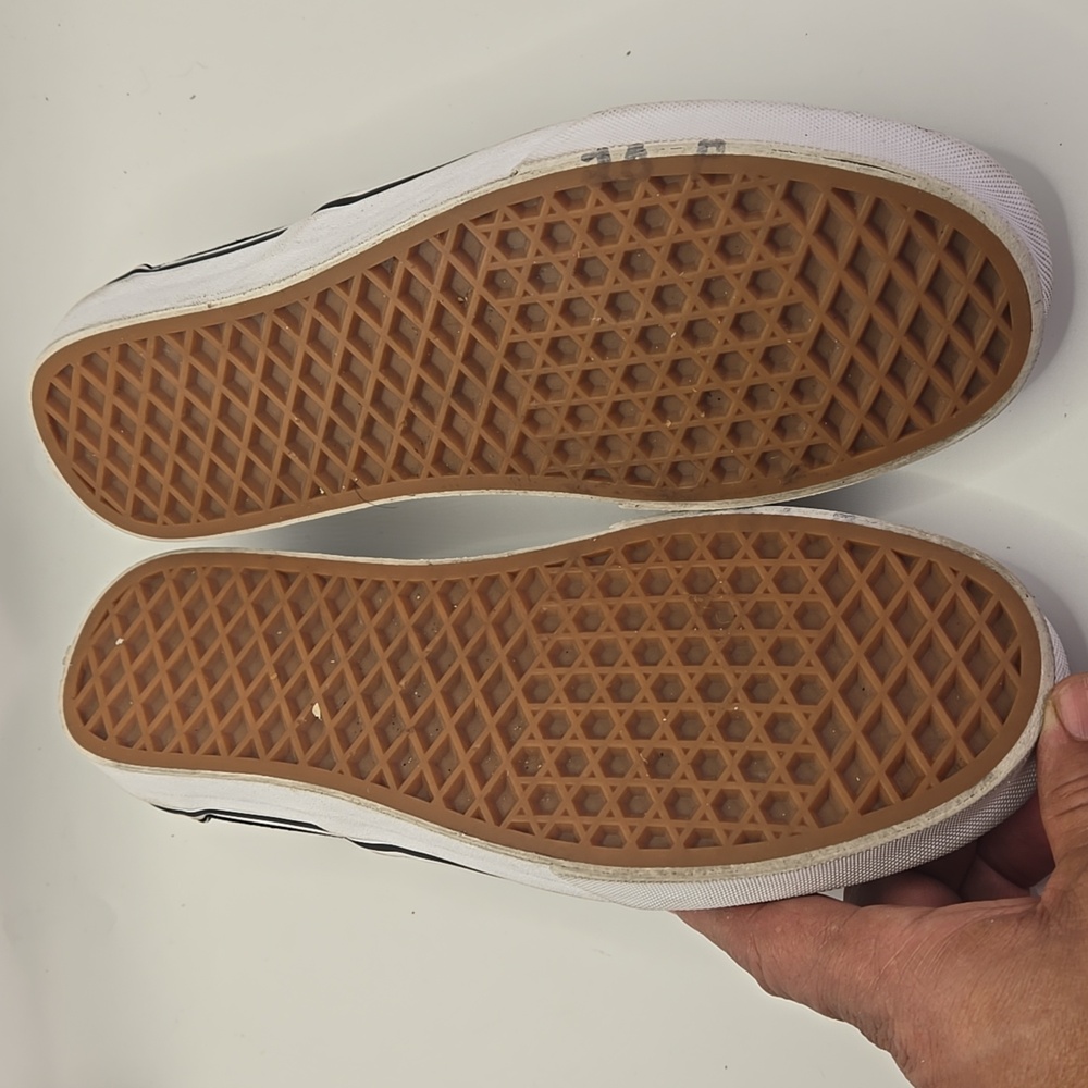 Vans Classic Slip-On Butterfly Checkerboard Pattern Sneaker Shoes Sz 6.5M 8.0W - Picture 8 of 8